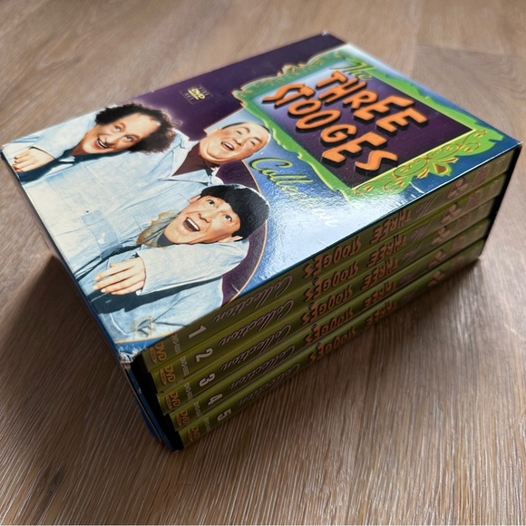 Three Stooges DVD Box Set Collection 5 Discs/Seasons - Picture 2 of 8